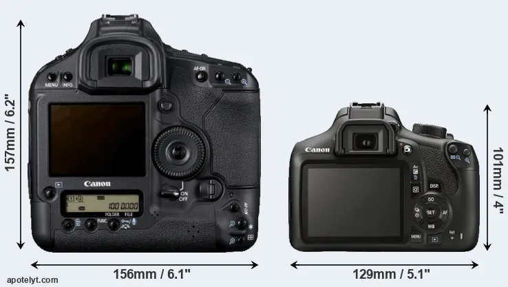 Comparison 1D Mark IV or T6 rear