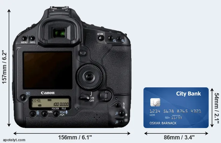 1D Mark IV and credit card rear side