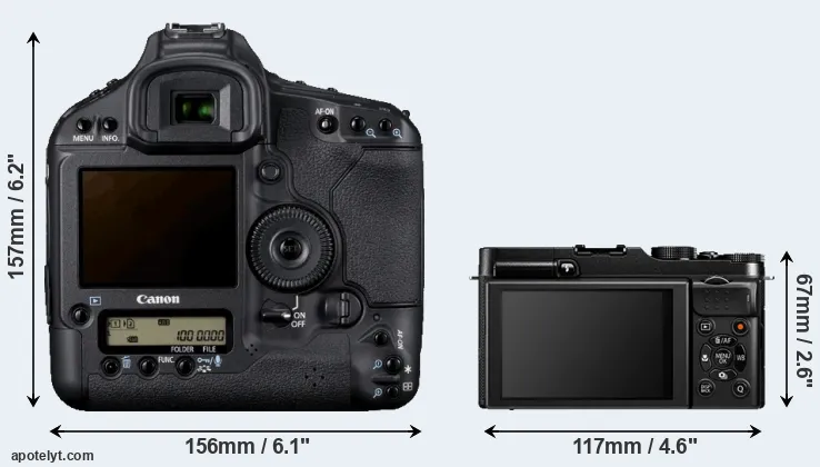 Comparison 1D Mark IV or X-A1 rear