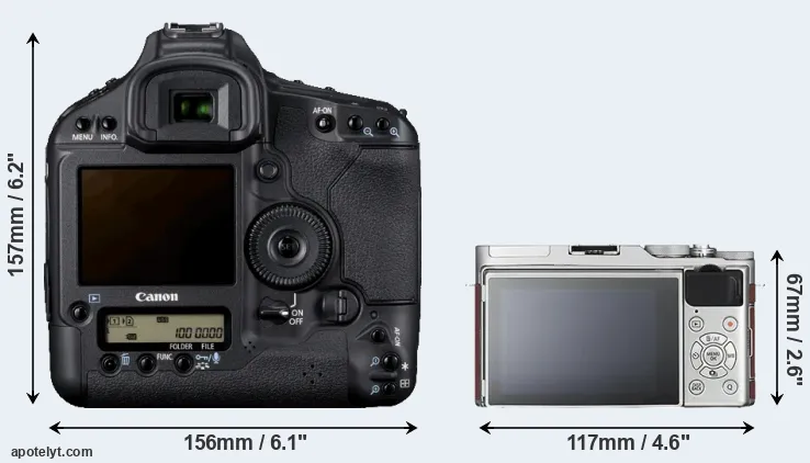Comparison 1D Mark IV or X-A3 rear