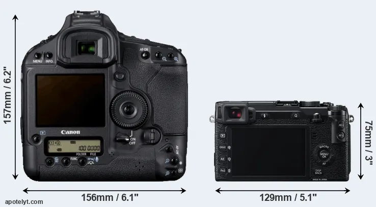 Comparison 1D Mark IV or X-E2 rear