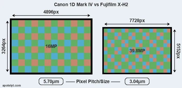 1D Mark IV versus X-H2 MP