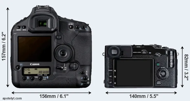 Comparison 1D Mark IV or X-Pro1 rear