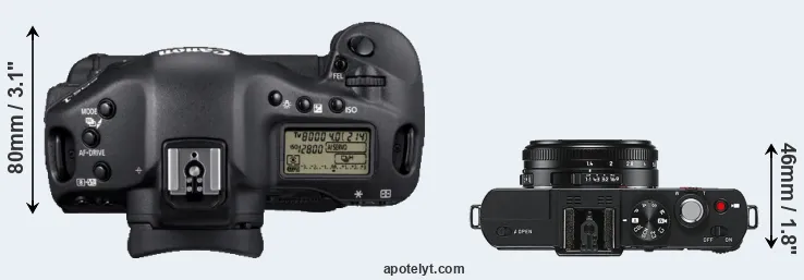 Compare 1D Mark IV versus D-LUX 6 top