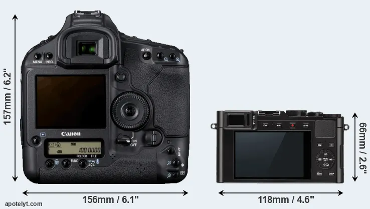 Comparison 1D Mark IV or D-LUX Typ 109 rear