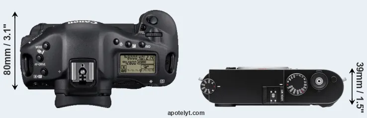 Compare 1D Mark IV versus M11 top