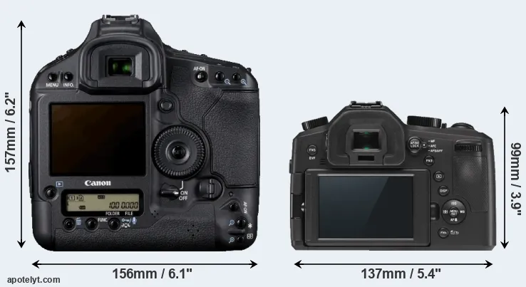 Comparison 1D Mark IV or V-LUX Typ 114 rear