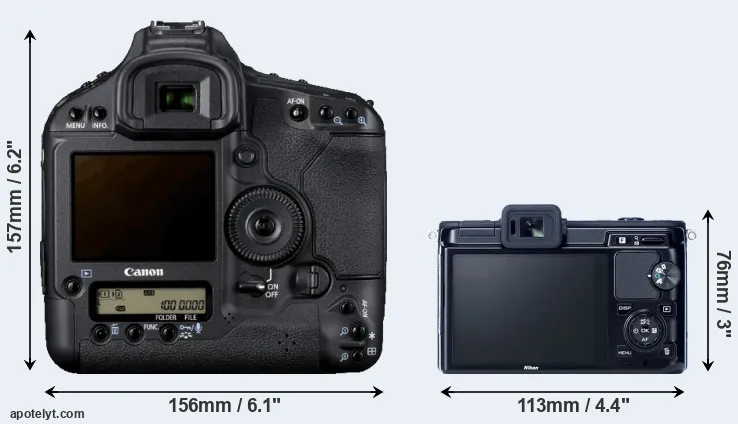Comparison 1D Mark IV or V1 rear