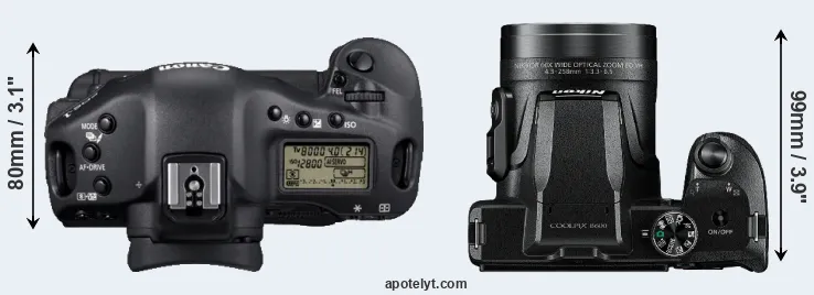 Compare 1D Mark IV versus B600 top