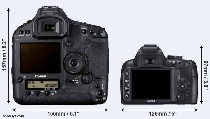 Comparison 1D Mark IV or D3000 rear