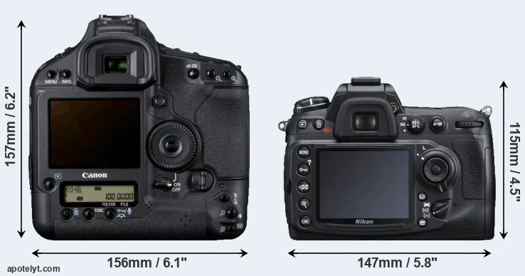 Comparison 1D Mark IV or D300S rear