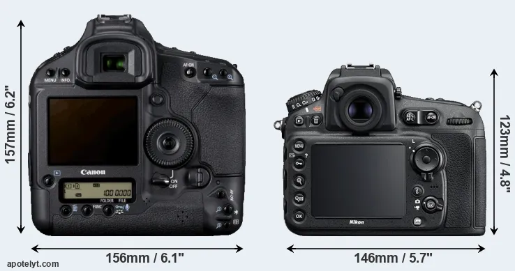 Comparison 1D Mark IV or D810 rear