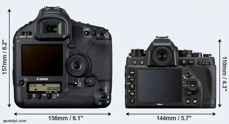 Comparison 1D Mark IV or Df rear