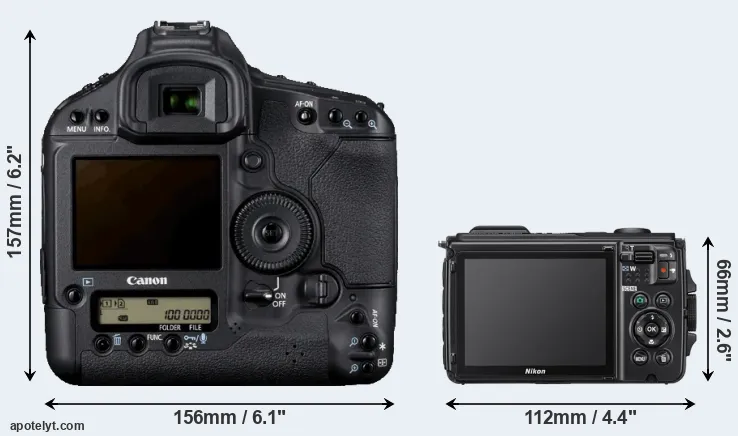Comparison 1D Mark IV or W300 rear