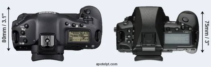 Compare 1D Mark IV versus E-5 top