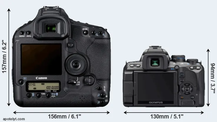Comparison 1D Mark IV or E-620 rear