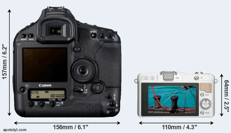 Comparison 1D Mark IV or E-PM2 rear