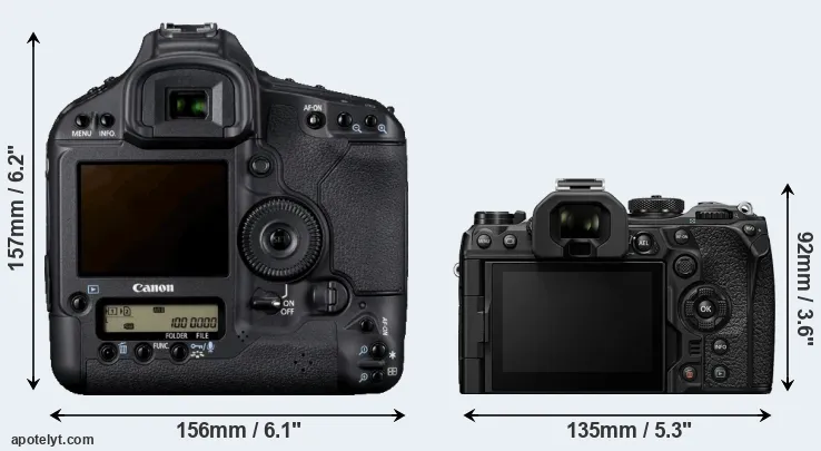 Comparison 1D Mark IV or OM-1 rear