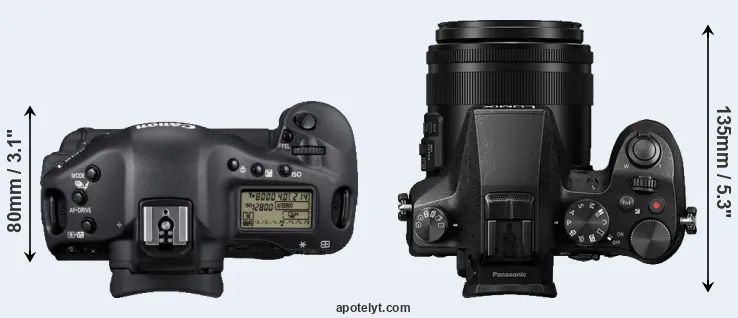 Compare 1D Mark IV versus FZ2500 top