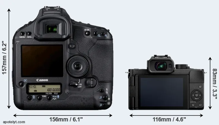 Comparison 1D Mark IV or G110 rear