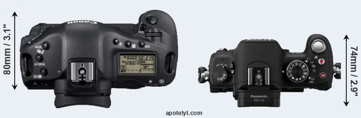 Compare 1D Mark IV versus G2 top