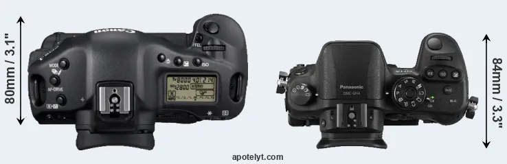 Compare 1D Mark IV versus GH4 top