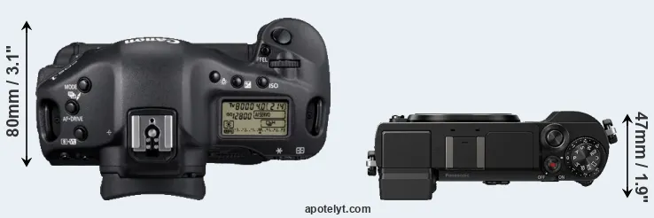 Compare 1D Mark IV versus GX9 top