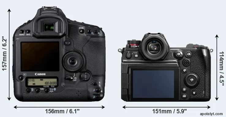 Comparison 1D Mark IV or S1H rear