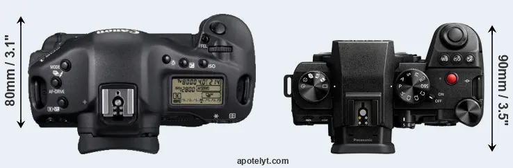 Compare 1D Mark IV versus S5 II top