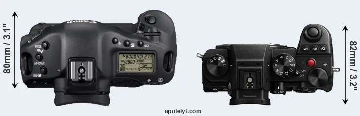Compare 1D Mark IV versus S5 top