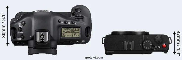 Compare 1D Mark IV versus S9 top