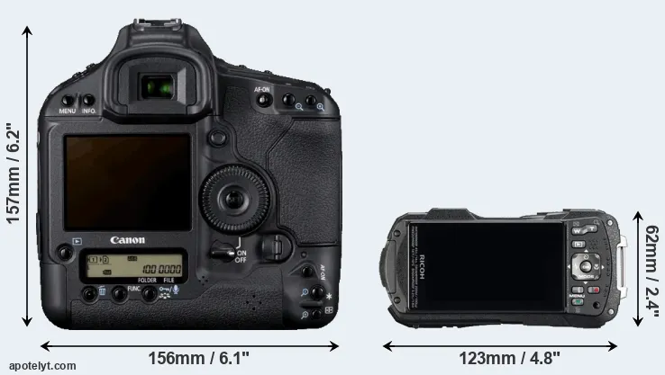 Comparison 1D Mark IV or WG-60 rear