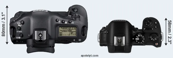 Compare 1D Mark IV versus NX30 top