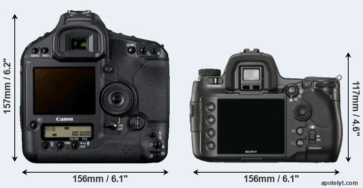 Comparison 1D Mark IV or A900 rear