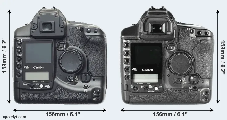 Comparison 1D or 1D Mark II rear