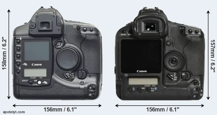 Comparison 1D or 1D Mark III rear