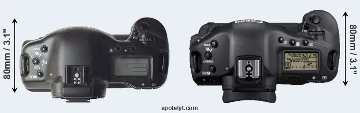 Compare 1D versus 1D Mark IV top
