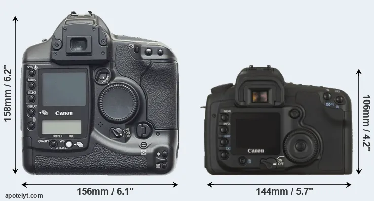 Comparison 1D or 20D rear