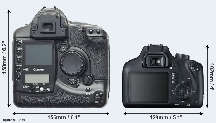 Comparison 1D or 4000D rear