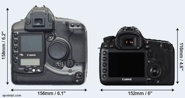 Comparison 1D or 5DS R rear