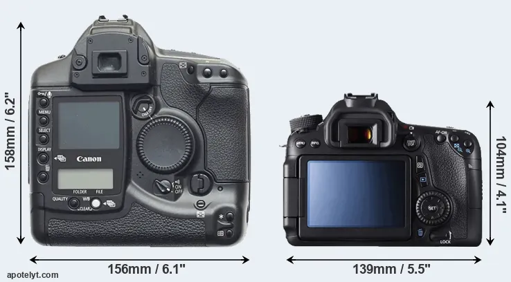 Comparison 1D or 70D rear