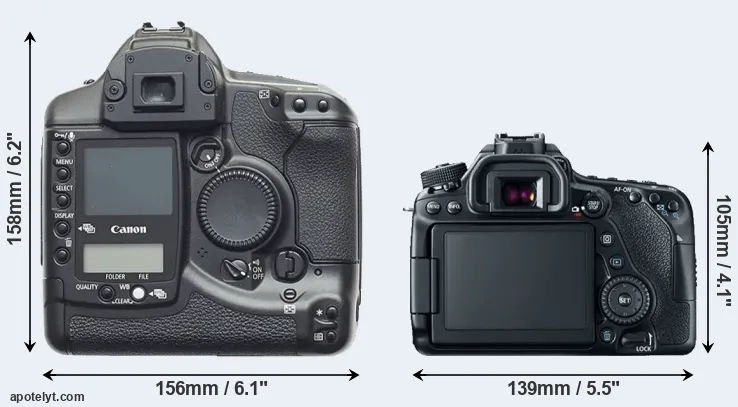 Comparison 1D or 80D rear