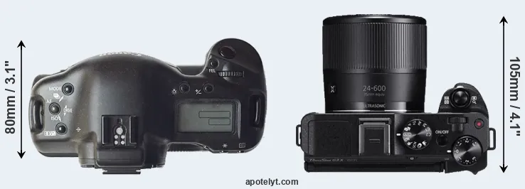 Compare 1D versus G3X top