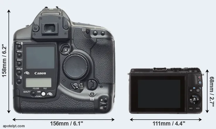 Comparison 1D or M3 rear