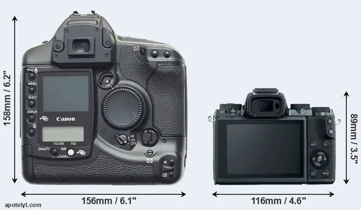 Comparison 1D or M5 rear