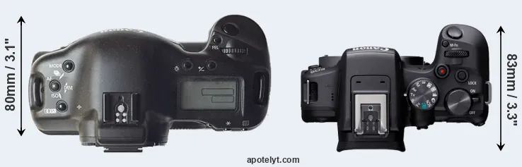 Compare 1D versus R10 top