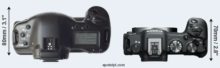 Compare 1D versus R8 top