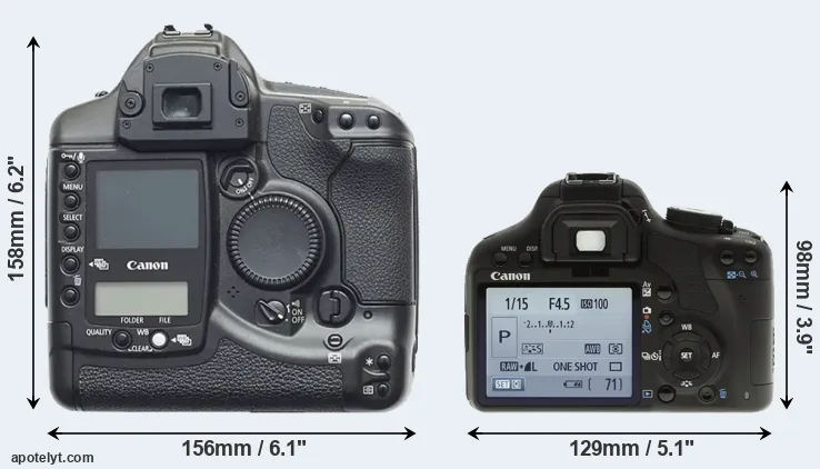 Comparison 1D or T1i rear