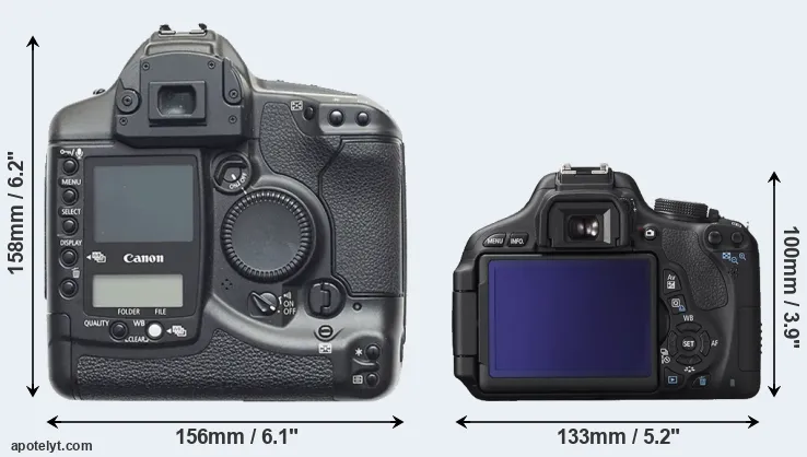 Comparison 1D or T3i rear