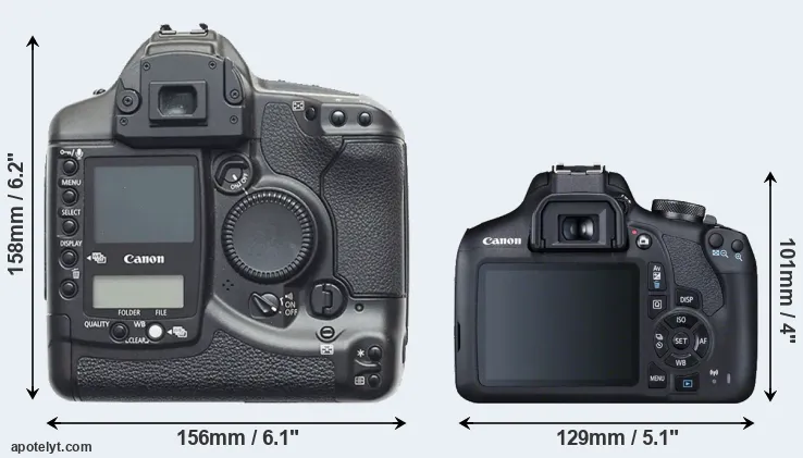Comparison 1D or T7 rear